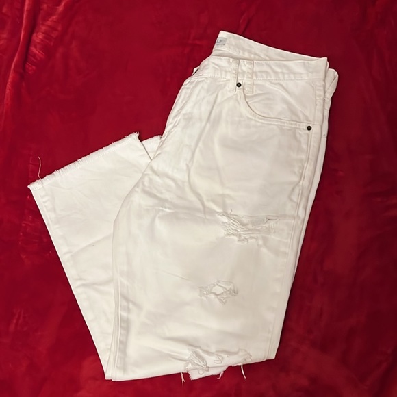 Zara basic white distress denim - Picture 4 of 7